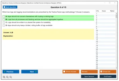 Salesforce Heroku-Architecture-Designer Salesforce Certified Heroku Architecture Designer Practice test exam simulator test engine exam Prep practice test questions answers Image 6