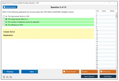 Huawei H19-311 Huawei Certified Pre-sales Associate- Data Center Facility Practice test exam simulator test engine exam Prep practice test questions answers Image 2