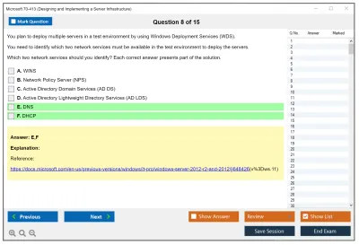 Microsoft 70-413 Designing and Implementing a Server Infrastructure Practice test exam simulator test engine exam Prep practice test questions answers Image 8
