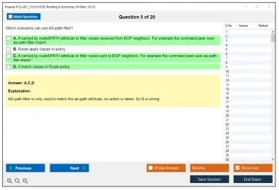 Huawei H12-261_V3.0 HCIE-Routing & Switching (Written) V3.0 Practice test exam simulator test engine exam Prep practice test questions answers Image 5