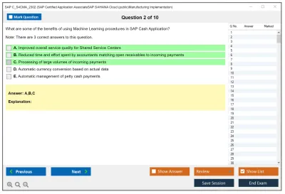 SAP C_S4CMA_2302 SAP Certified Application AssociateSAP S/4HANA Cloud (public)Manufacturing Implementation Practice test exam simulator test engine exam Prep practice test questions answers Image 2