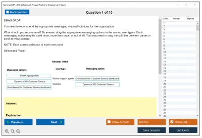 Microsoft PL-600 Microsoft Power Platform Solution Architect Practice test exam simulator test engine exam Prep practice test questions answers Image 1