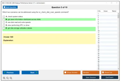 IBM C1000-085 IBM Netezza Performance Server V11.x Administrator Practice test exam simulator test engine exam Prep practice test questions answers Image 5