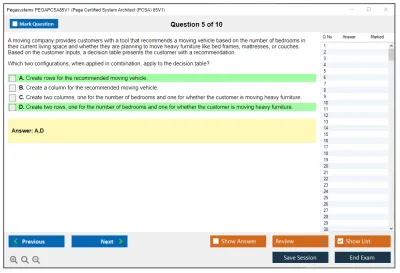 Pegasystems PEGAPCSA85V1 Pega Certified System Architect (PCSA) 85V1 Practice test exam simulator test engine exam Prep practice test questions answers Image 5