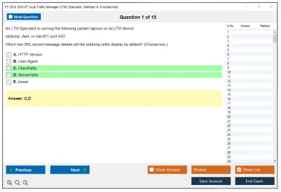 F5 301b LTM Specialist: Maintain & Troubleshoot Practice test exam simulator test engine exam Prep practice test questions answers Image 1