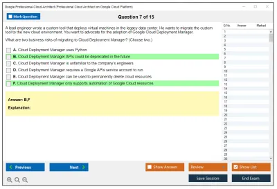 Google Professional-Cloud-Architect Google Certified Professional - Cloud Architect (GCP) Practice test exam simulator test engine exam Prep practice test questions answers Image 7