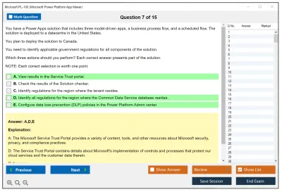 Microsoft PL-100 Microsoft Power Platform App Maker Practice test exam simulator test engine exam Prep practice test questions answers Image 7