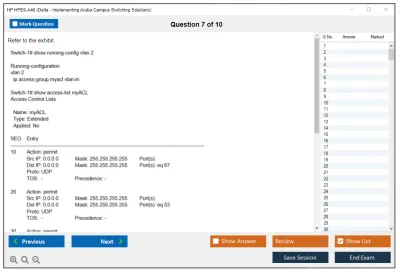 HP HPE6-A46 Delta - Implementing Aruba Campus Switching Solutions Practice test exam simulator test engine exam Prep practice test questions answers Image 7