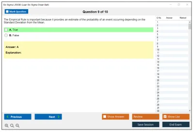 Six Sigma LSSGB Lean Six Sigma Green Belt Practice test exam simulator test engine exam Prep practice test questions answers Image 9
