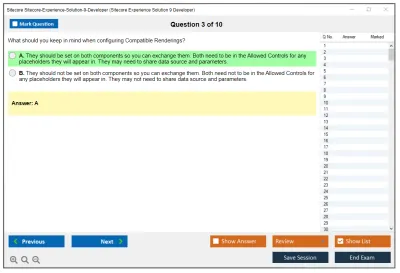 Sitecore Sitecore-Experience-Solution-9-Developer Sitecore Experience Solution 9 Developer Exam Practice test exam simulator test engine exam Prep practice test questions answers Image 3