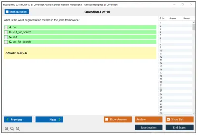 Huawei H13-321 HCNP-AI EI Developer(Huawei Certified Network Professional - Artificial Intelligence EI Developer) Practice test exam simulator test engine exam Prep practice test questions answers Image 4