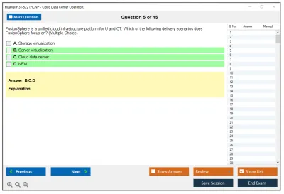 Huawei H31-522 Huawei Certified Network Professional –Cloud DataCentre Operations Practice test exam simulator test engine exam Prep practice test questions answers Image 5