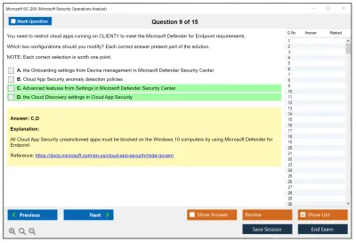 Microsoft SC-200 Microsoft Security Operations Analyst Practice test exam simulator test engine exam Prep practice test questions answers Image 9