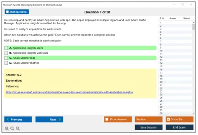 Microsoft AZ-204 Developing Solutions for Microsoft Azure Practice test exam simulator test engine exam Prep practice test questions answers Image 7