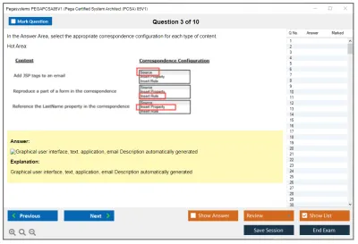 Pegasystems PEGAPCSA85V1 Pega Certified System Architect (PCSA) 85V1 Practice test exam simulator test engine exam Prep practice test questions answers Image 3