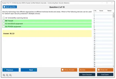 Huawei H12-711 HCNA-Security-CBSN (Huawei Certified Network Associate - Constructing Basic Security Network) Practice test exam simulator test engine exam Prep practice test questions answers Image 2