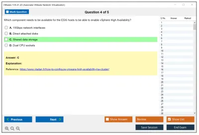 VMware 1V0-41.20 Associate VMware Network Virtualization Practice test exam simulator test engine exam Prep practice test questions answers Image 4