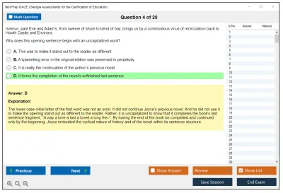 Test Prep GACE Georgia Assessments for the Certification of Educators Practice test exam simulator test engine exam Prep practice test questions answers Image 4