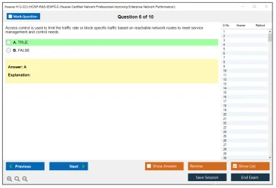 Huawei H12-223 HCNP-R&amp;S-IENPÃ‚Â (Huawei Certified Network Professional-Improving Enterprise Network Performance) Practice test exam simulator test engine exam Prep practice test questions answers Image 6