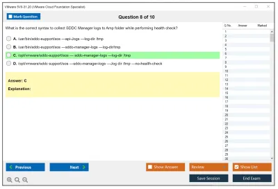 VMware 5V0-31.20 VMware Cloud Foundation Specialist Practice test exam simulator test engine exam Prep practice test questions answers Image 8