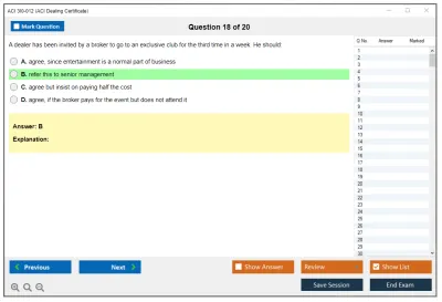 ACI 3I0-012 ACI Dealing Certificate Practice test exam simulator test engine exam Prep practice test questions answers Image 18