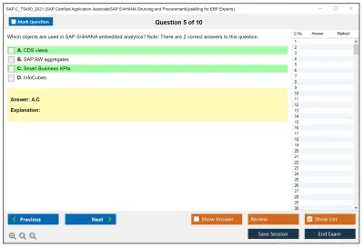 SAP C_TS450_2021 SAP Certified Application AssociateSAP S/4HANA Sourcing and ProcurementUpskilling for ERP Experts Practice test exam simulator test engine exam Prep practice test questions answers Image 5