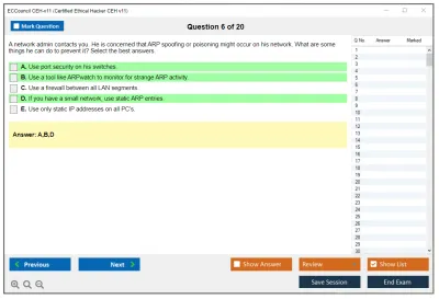 ECCouncil CEH-v11 Certified Ethical Hacker CEH v11 Practice test exam simulator test engine exam Prep practice test questions answers Image 6