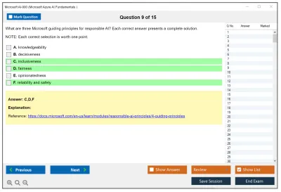 Microsoft AI-900 Microsoft Azure AI Fundamentals Practice test exam simulator test engine exam Prep practice test questions answers Image 9