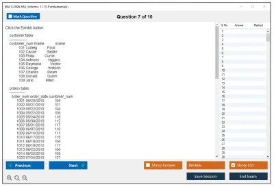 IBM C2090-558 Informix 11.70 Fundamentals Practice test exam simulator test engine exam Prep practice test questions answers Image 7