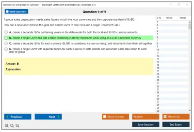 Qlik QV-Developer-01 QlikView 11 Developer Certification Examination (qv_developer_01) Practice test exam simulator test engine exam Prep practice test questions answers Image 9