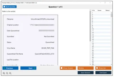 Fortinet NSE5_FCT-6.2 Fortinet NSE 5 - FortiClient EMS 6.2 Practice test exam simulator test engine exam Prep practice test questions answers Image 1