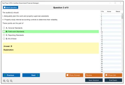 Test Prep CGFM Certified Government Financial Manager Practice test exam simulator test engine exam Prep practice test questions answers Image 3