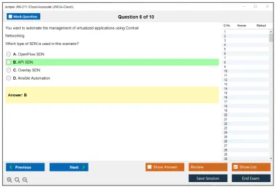 Juniper JN0-211 Cloud-Associate (JNCIA-Cloud) Practice test exam simulator test engine exam Prep practice test questions answers Image 6