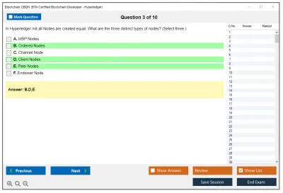 Blockchain CBDH BTA Certified Blockchain Developer – Hyperledger Practice test exam simulator test engine exam Prep practice test questions answers Image 3