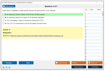 Exin PDPF Privacy and Data Protection Foundation Practice test exam simulator test engine exam Prep practice test questions answers Image 4