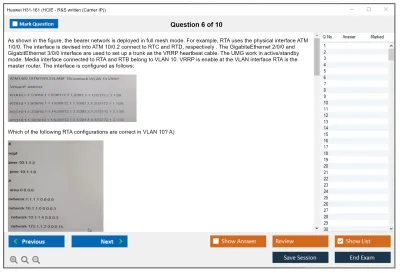 Huawei H31-161 HCIE - R&amp;S written (Carrier IP) Practice test exam simulator test engine exam Prep practice test questions answers Image 6