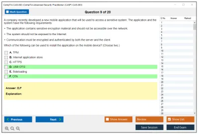 CompTIA CAS-003 CompTIA Advanced Security Practitioner (CASP) CAS-003 Practice test exam simulator test engine exam Prep practice test questions answers Image 9