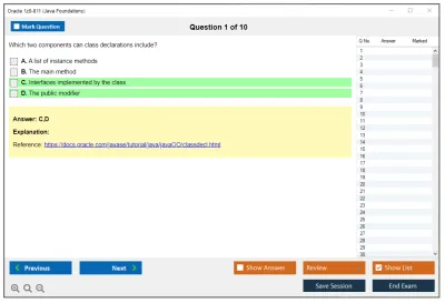 Oracle 1z0-811 Java Foundations Practice test exam simulator test engine exam Prep practice test questions answers Image 1
