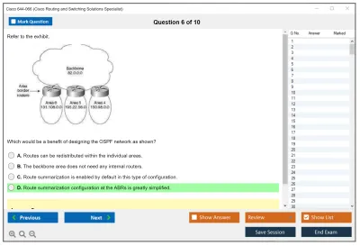 Cisco 644-066 Cisco Routing and Switching Solutions Specialist Practice test exam simulator test engine exam Prep practice test questions answers Image 6