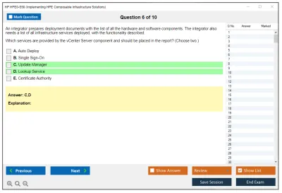 HP HPE0-S58 Implementing HPE Composable Infrastructure Solutions Practice test exam simulator test engine exam Prep practice test questions answers Image 6