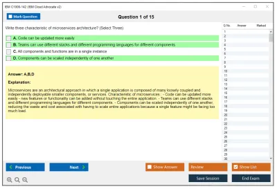 IBM C1000-142 IBM Cloud Advocate v2 Practice test exam simulator test engine exam Prep practice test questions answers Image 1
