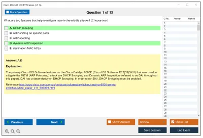 Cisco 400-351 CCIE Wireless (v3.1) Practice test exam simulator test engine exam Prep practice test questions answers Image 1