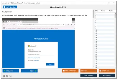 Microsoft AZ-303 Microsoft Azure Architect Technologies  Practice test exam simulator test engine exam Prep practice test questions answers Image 6