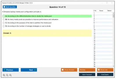 Huawei H13-629_V2.0 HCIE-Storage (Written) V2.0 Practice test exam simulator test engine exam Prep practice test questions answers Image 14