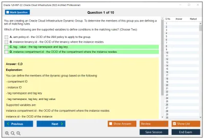 Oracle 1z0-997-22 Oracle Cloud Infrastructure 2022 Architect Professional Practice test exam simulator test engine exam Prep practice test questions answers Image 1