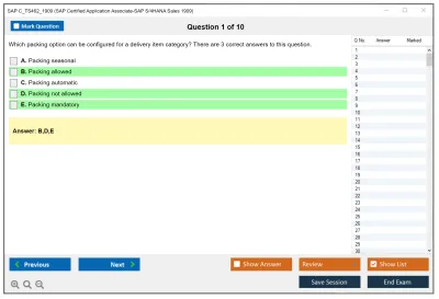 SAP C_TS462_1909 SAP Certified Application Associate-SAP S/4HANA Sales 1909 Practice test exam simulator test engine exam Prep practice test questions answers Image 1