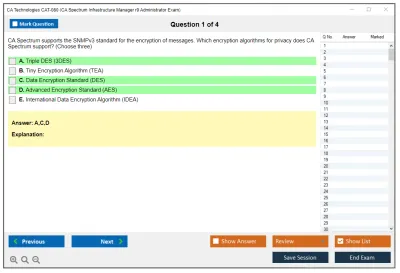 CA Technologies CAT-080 CA Spectrum Infrastructure Manager r9 Administrator Exam Practice test exam simulator test engine exam Prep practice test questions answers Image 1