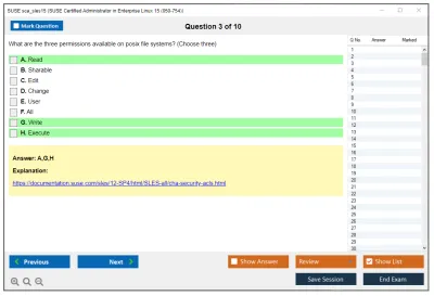 SUSE sca_sles15 SUSE Certified Administrator in Enterprise Linux 15 Practice test exam simulator test engine exam Prep practice test questions answers Image 3