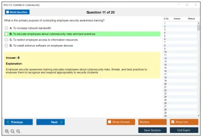 ISC2 CC Certified in Cybersecurity Practice test exam simulator test engine exam Prep practice test questions answers Image 11