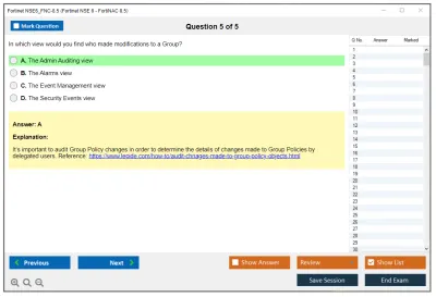 Fortinet NSE6_FNC-8.5 Fortinet NSE 6 - FortiNAC 8.5 Practice test exam simulator test engine exam Prep practice test questions answers Image 5